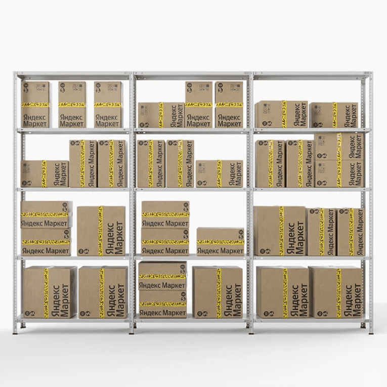 Стеллаж ПВЗ Яндекс Маркет 2000х3000х400 5 полок купить в Сыктывкаре