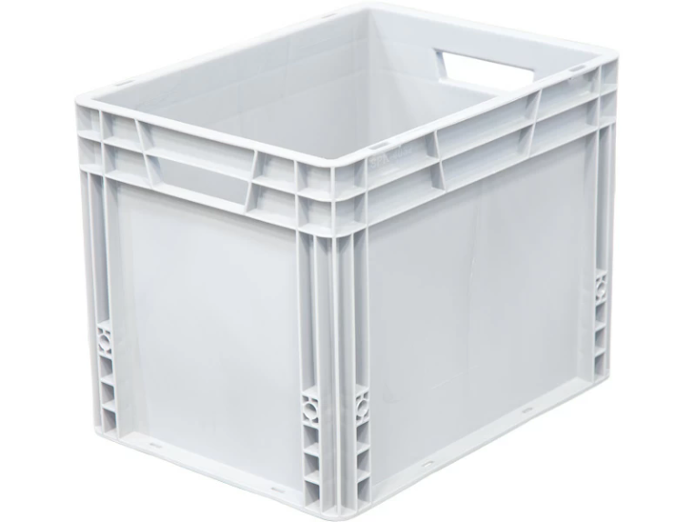 Ящик 400х300х320 сплошной, усиленное дно, цв. серый купить в Сыктывкаре Ящик 400х300х320 сплошной, усиленное дно, цв. серый купить в Сыктывкаре