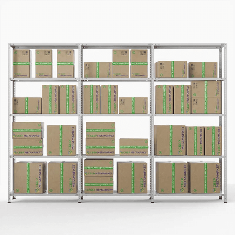 Стеллаж ПВЗ Сбер 2000х3000х400 5 полок купить в Сыктывкаре