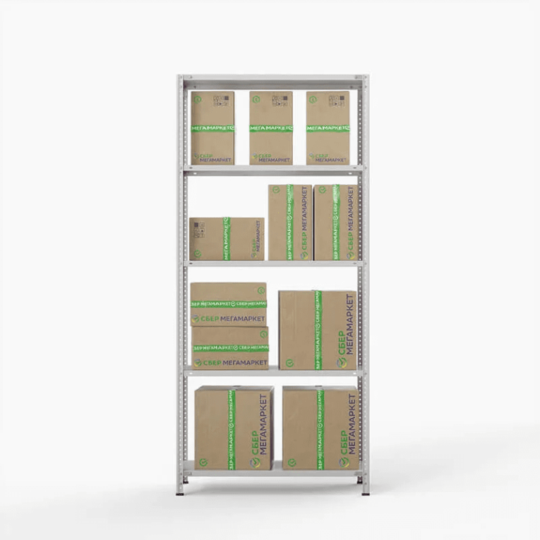 Стеллаж ПВЗ Сбер 2000х1000х400 5 полок купить в Сыктывкаре