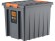 Контейнер особопрочный Rox Box PRO 50 (500х390х390 мм с крышкой и клипсами, на роликах, антрацит) купить в Сыктывкаре
