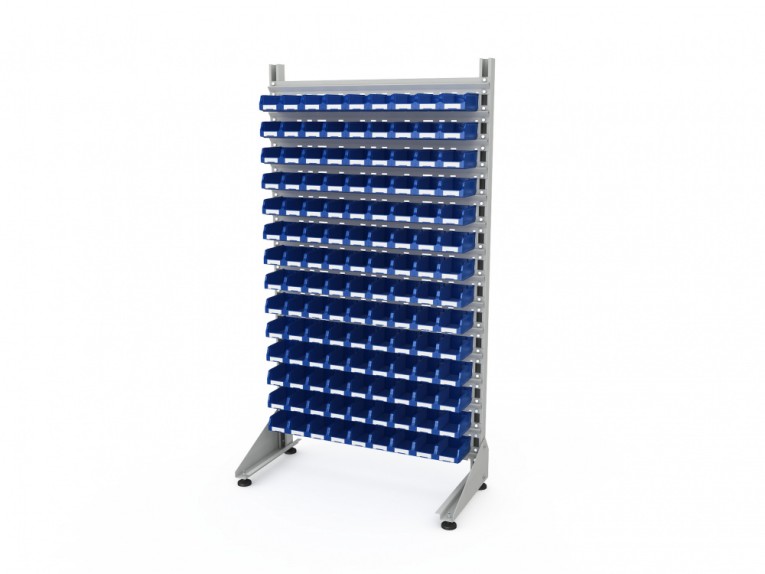 Стеллаж для пластиковых лотков SORTEX односторонний 1800x1000x450.01 купить в Сыктывкаре