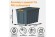 Контейнер особопрочный Rox Box PRO 70 (589х396х355 мм с крышкой и клипсами, на роликах, антрацит) купить в Сыктывкаре