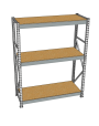 Стеллаж грузовой СГР 3000x1500x600 3 полки (ДСП) Стеллаж грузовой СГР 3000x1500x600 3 полки (ДСП)
