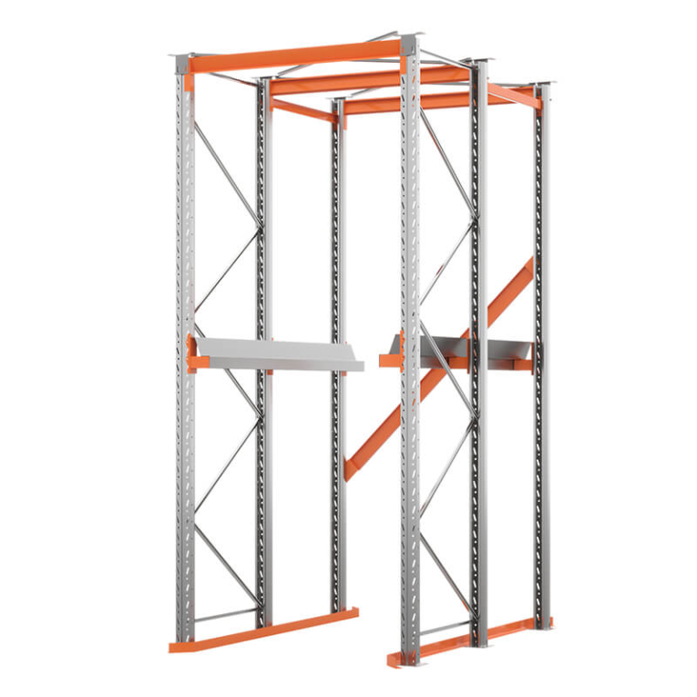 Стеллаж набивной паллетный (3000х1580х1800 мм), 1 линия, 2 яруса купить в Сыктывкаре