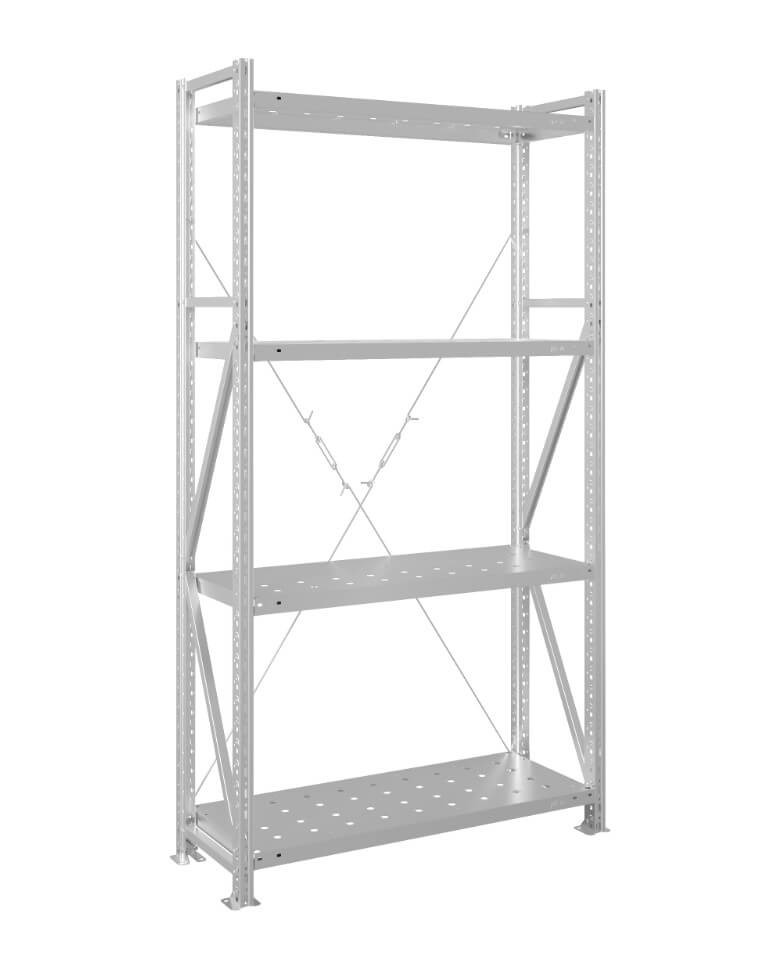 Стеллаж MS U 2000x1000x1000 4 полки (300 кг, перф) купить в Сыктывкаре