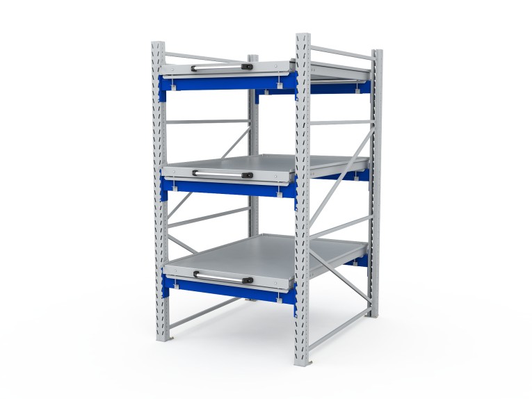 Стеллаж с выкатными платформами S-HEAVY 1000/900 (3 яруса хранения) купить в Сыктывкаре Стеллаж с выкатными платформами S-HEAVY 1000/900 (3 яруса хранения) купить в Сыктывкаре