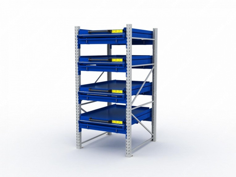 Стеллаж с выкатными платформами S-HEAVY 1000/900 (4 яруса хранения) купить в Сыктывкаре Стеллаж с выкатными платформами S-HEAVY 1000/900 (4 яруса хранения) купить в Сыктывкаре