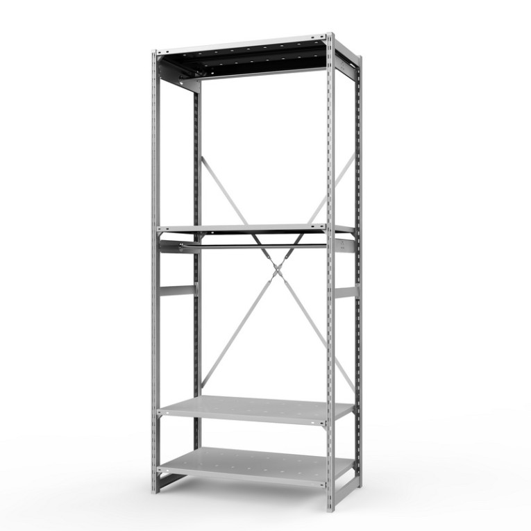 Стеллаж металлический ТСУ Универсал, 2500х1060х600 мм.Штанги: 2шт. Полки: металл перф. 4 шт. купить в Сыктывкаре