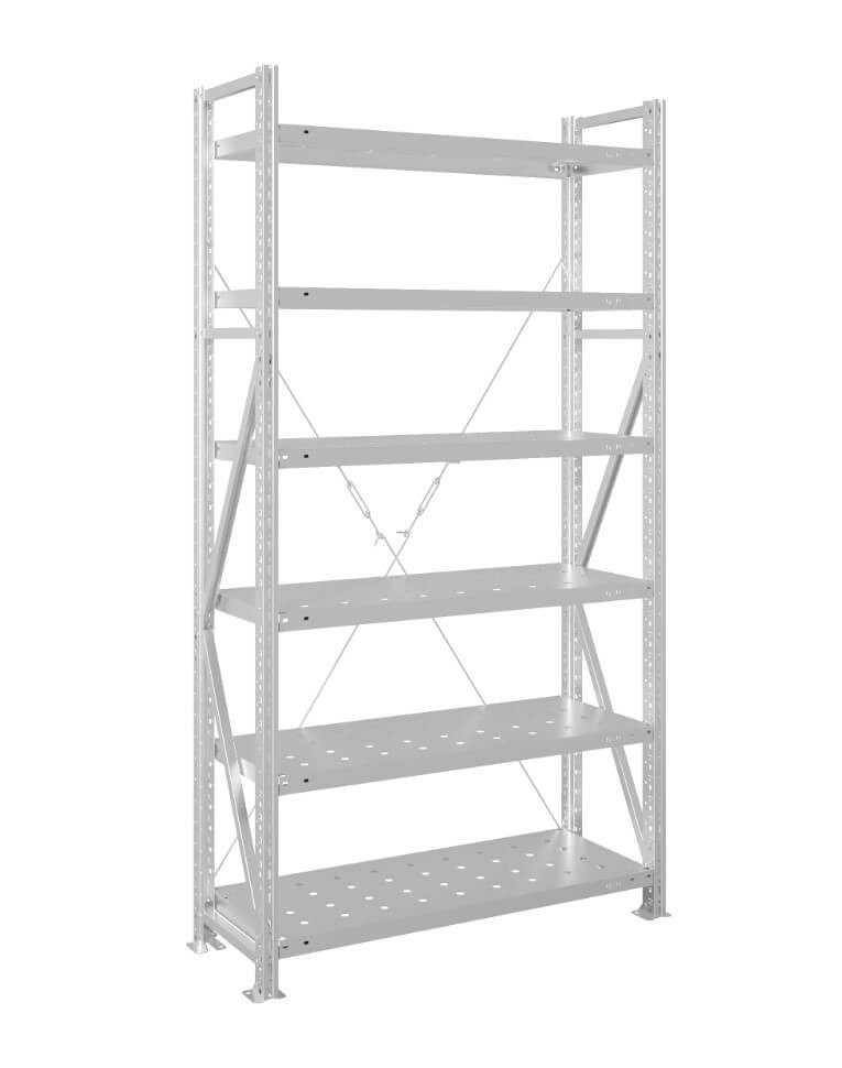 Стеллаж MS U 2000x700x300 6 полок (200 кг, перф) купить в Сыктывкаре