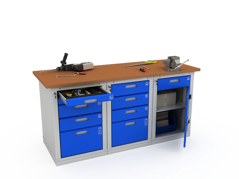 Верстак трехтумбовый WOKER PRO 3542.1800 купить в Сыктывкаре